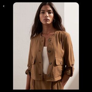 Banana Republic Cropped Safari Jacket